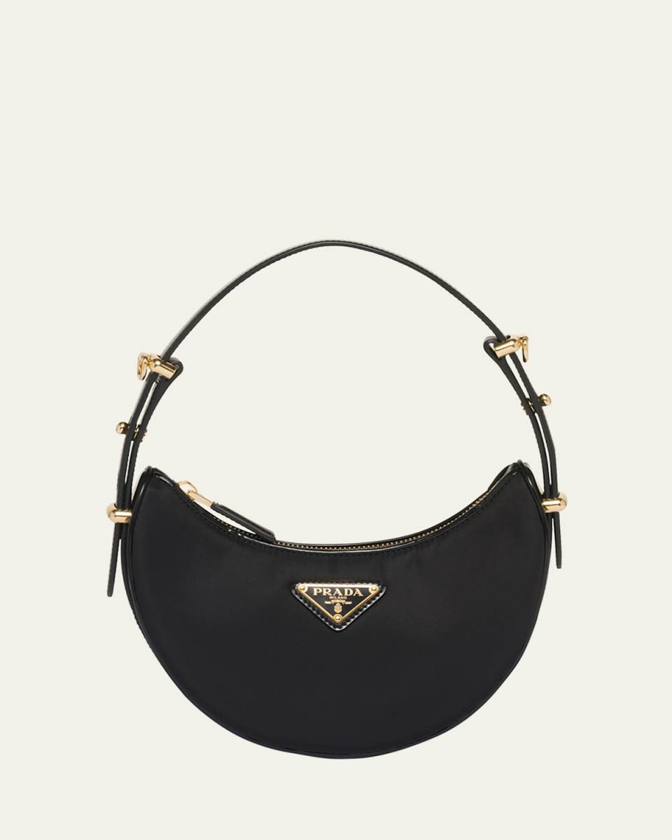 Mini Zip Nylon Shoulder Bag