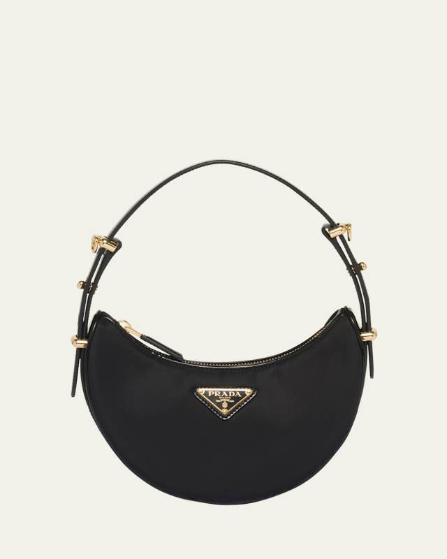 Mini Zip Nylon Shoulder Bag