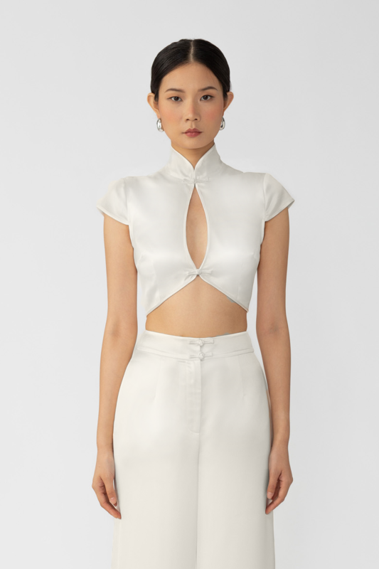 Peggy Satin Top