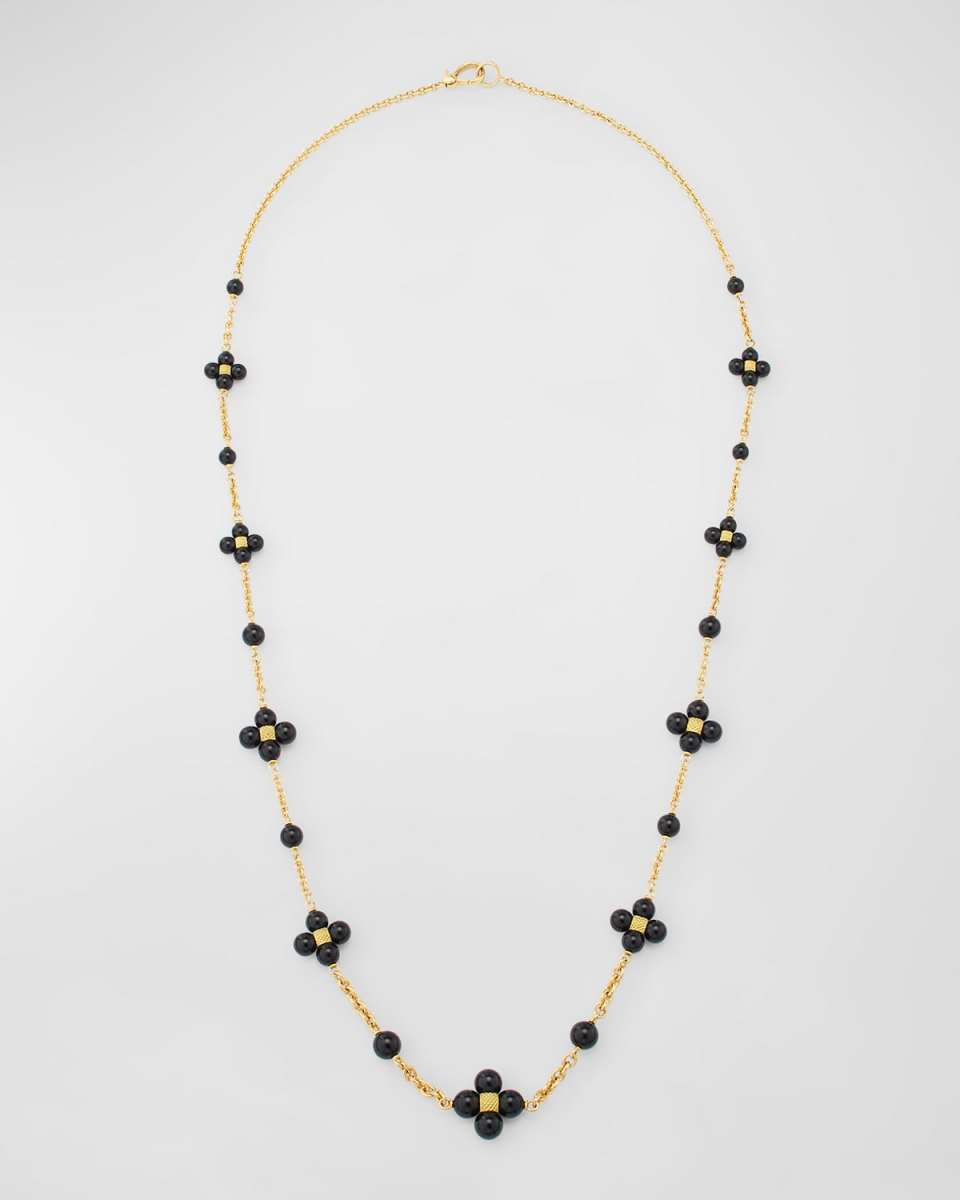 Black Onyx Sequence Necklace
