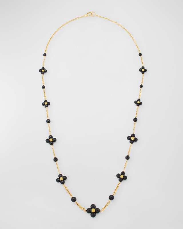 Black Onyx Sequence Necklace