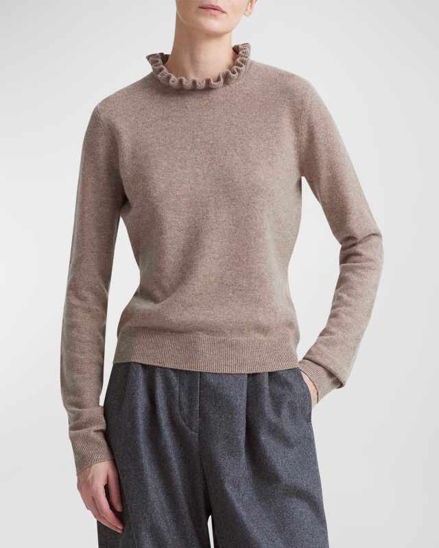 Circo Ruffle-Neck Cashmere Sweat