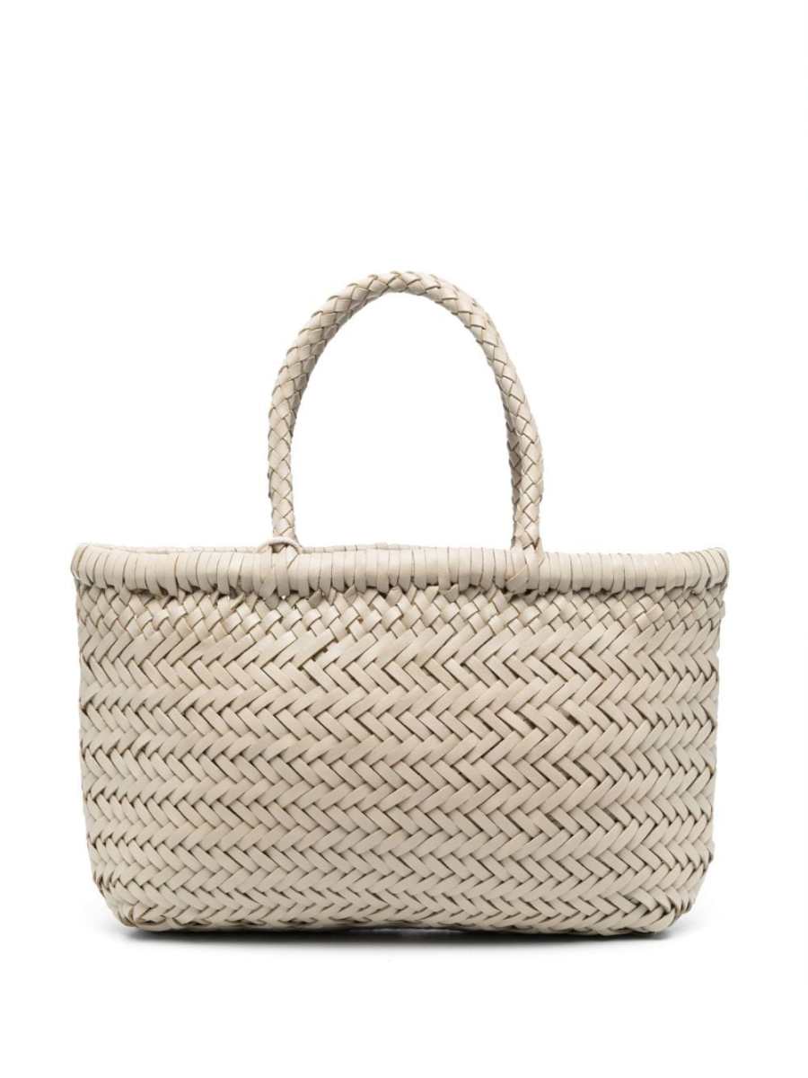 mini Flat Gora leather tote bag