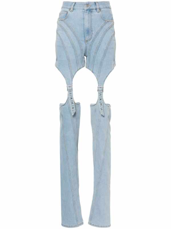 cut-out skinny jeans