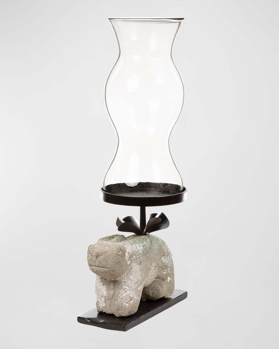 Conejo Con Cottontail Hurricane Candleholder