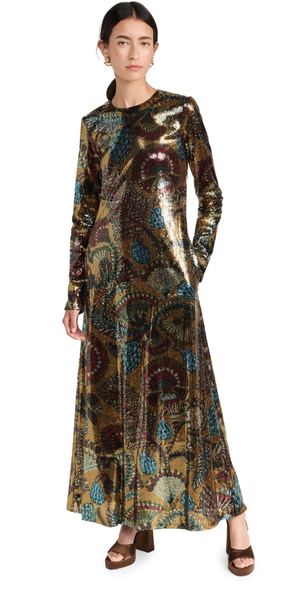 La Double J Swank Sequin Dress Sicomore