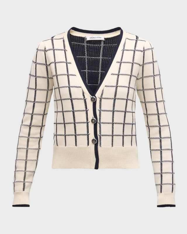 Adaire Check Cardigan