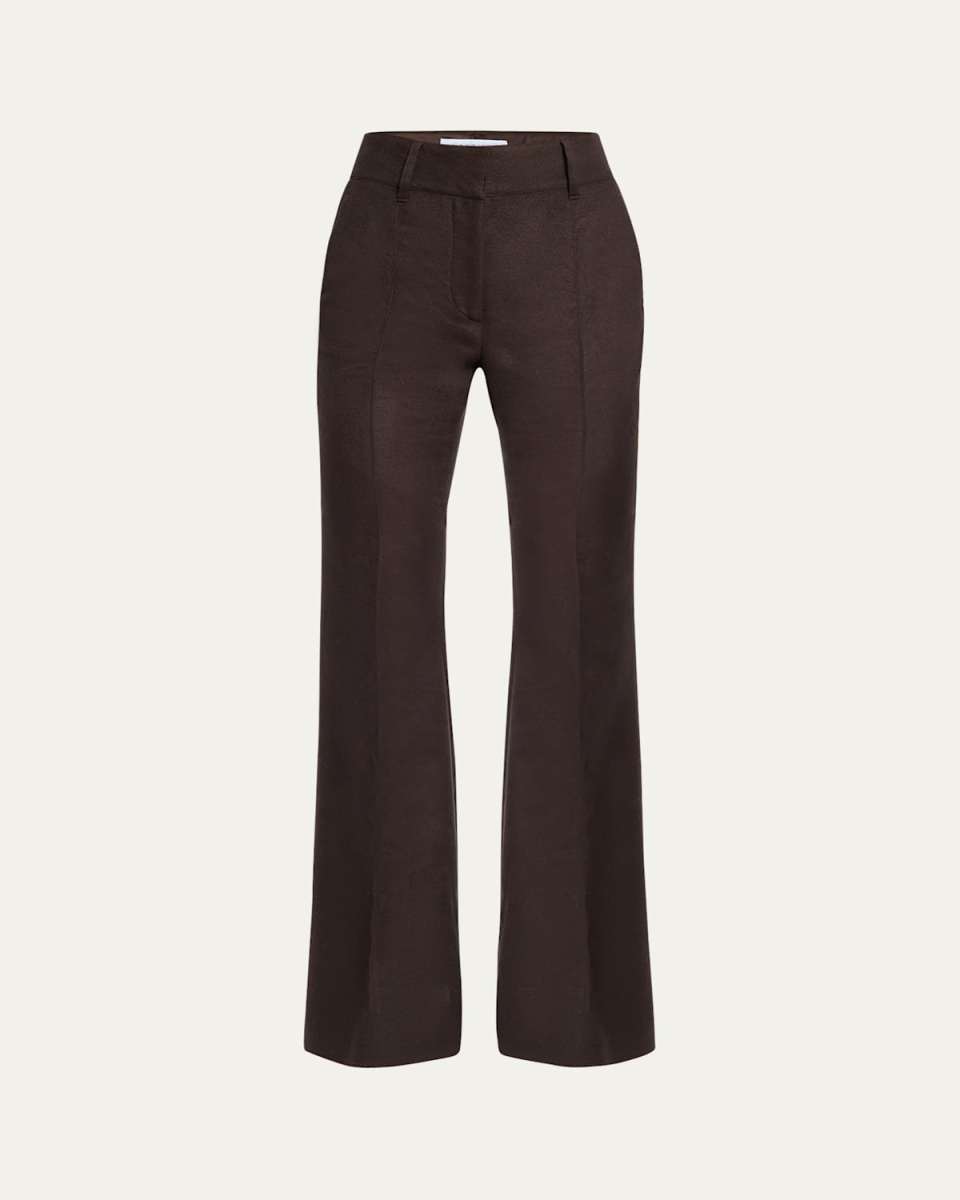 Rhein Flare Leg Wool Pants