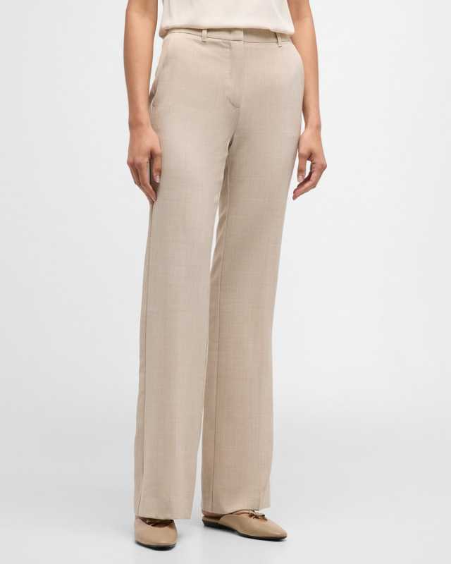 Alec2 Mid-Rise Straight-Leg Pants