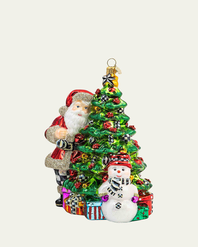 Treeside Santa Holiday Ornament