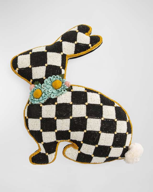 Beaded Bunny Pillow