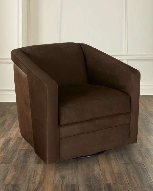 Lorelai Leather Swivel Chair