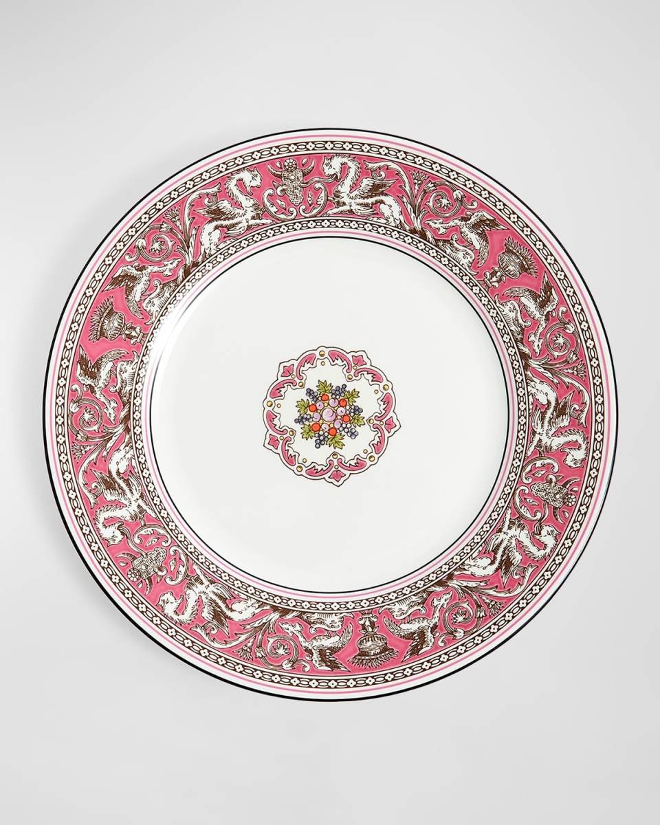 Florentine Fuchsia Plate, 8.1"