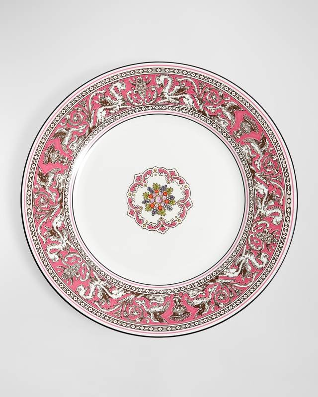Florentine Fuchsia Plate, 8.1"