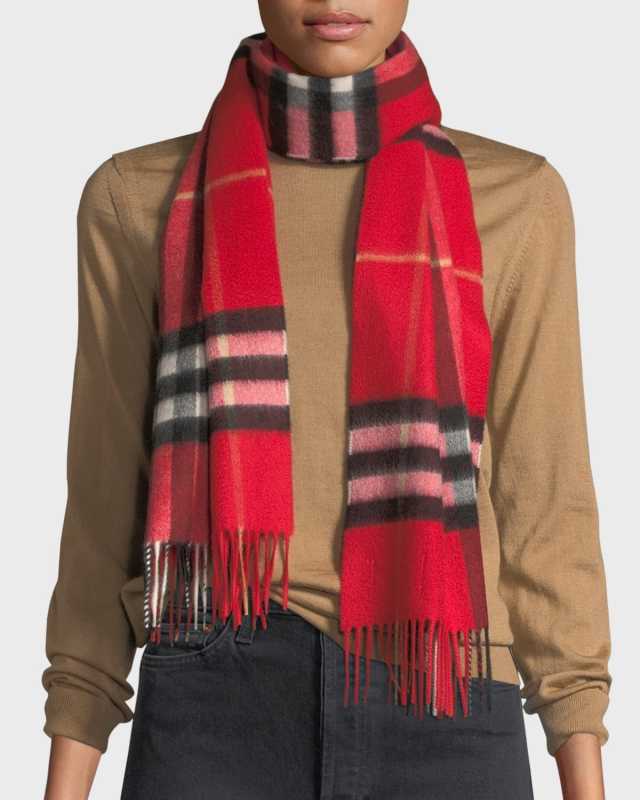 Classic Check Cashmere Scarf