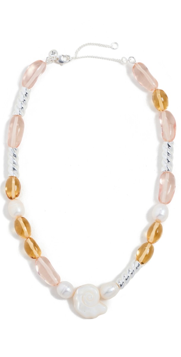 Madewell Abstract Nautical Necklace Pearl