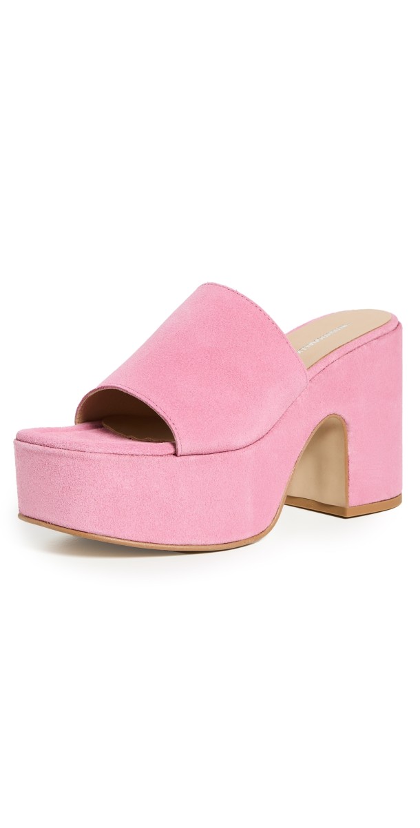 Intentionally Blank Hart Platform Slide Heels Rose
