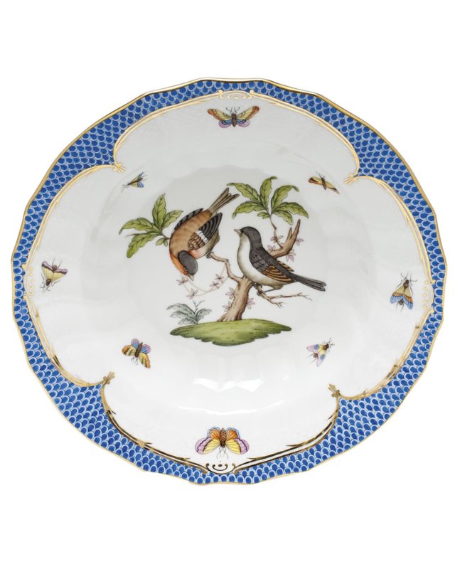 Rothschild Blue Motif 12 Rim Soup Bowl