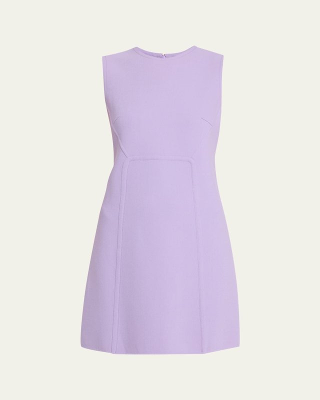Double-Face Wool Shift Dress