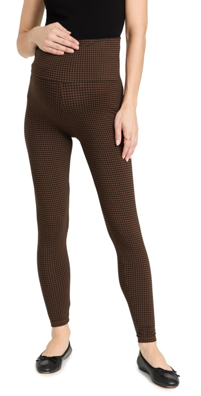 HATCH The Ultimate Before, During and After Leggings Chestnut Houndstooth