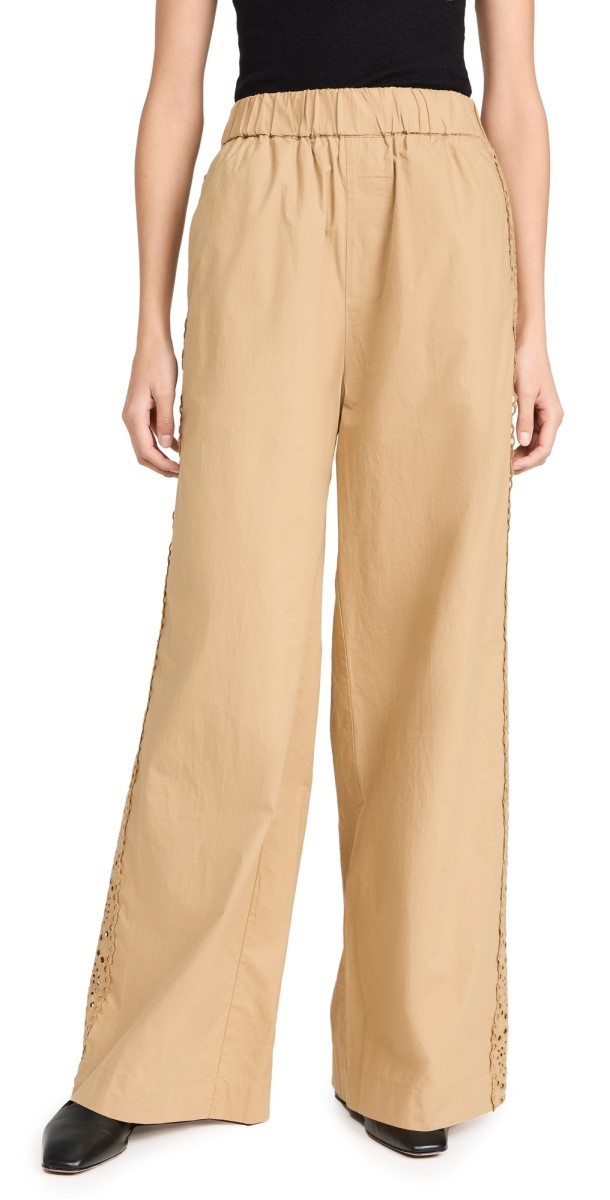 Sea Maeve Eyelet Track Pants Black