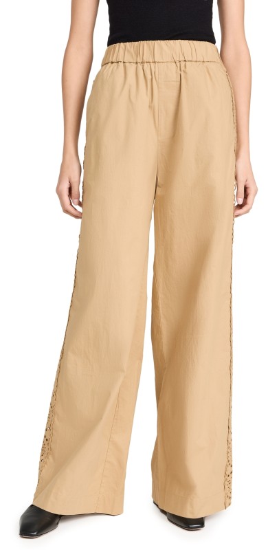 Sea Maeve Eyelet Track Pants Black