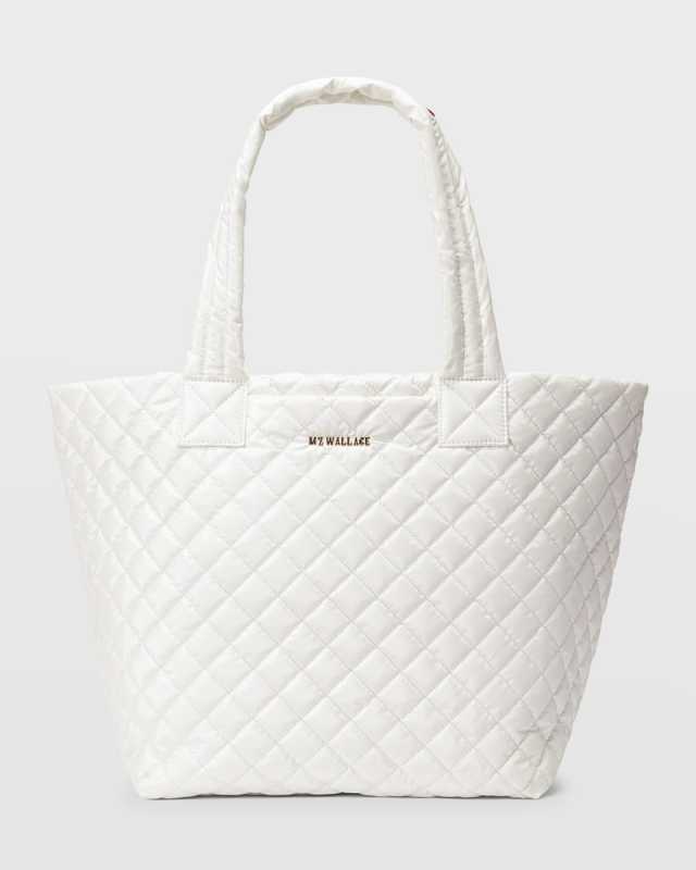 Metro Deluxe Medium Quilted Nylon Tote Bag