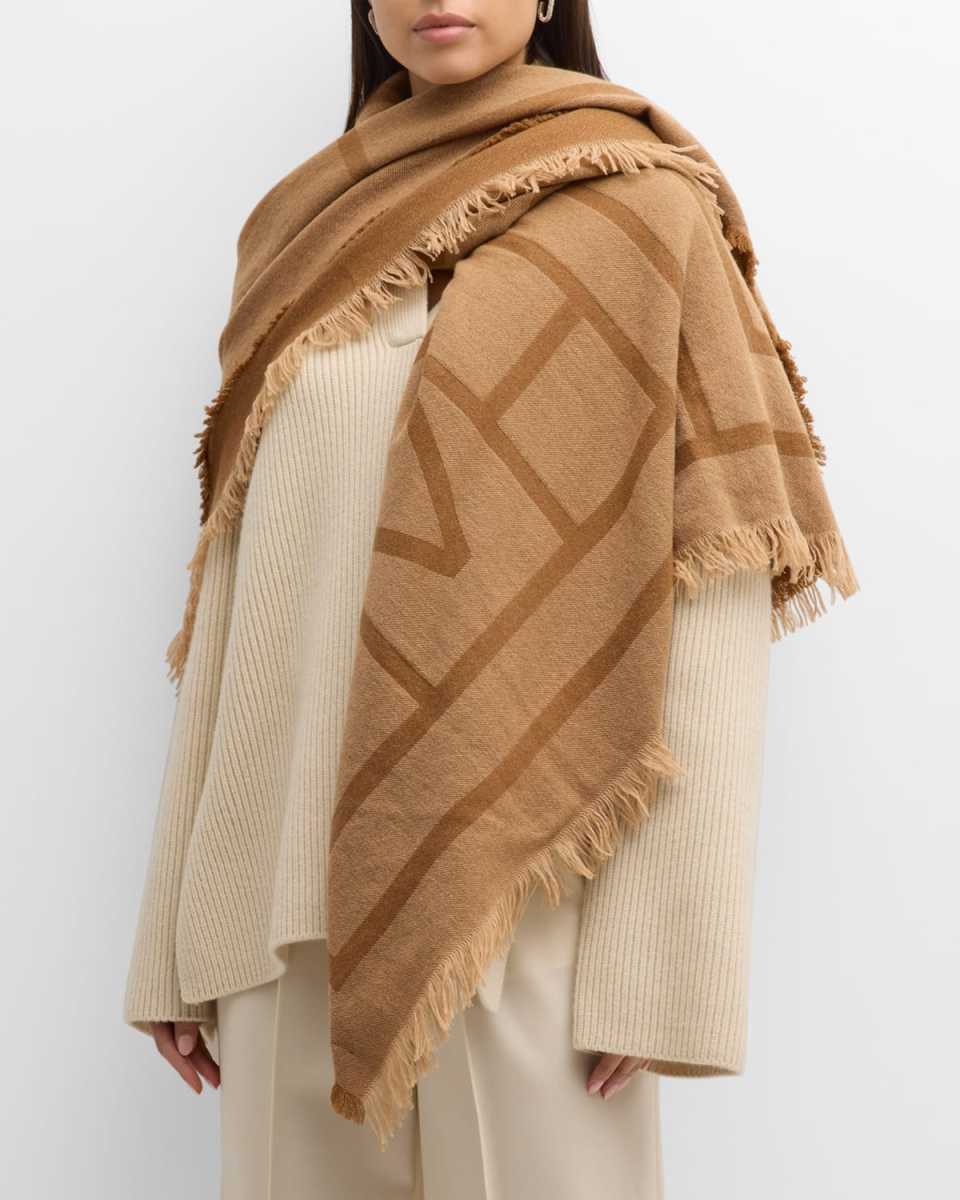 Monogram Cashmere-Blend Scarf