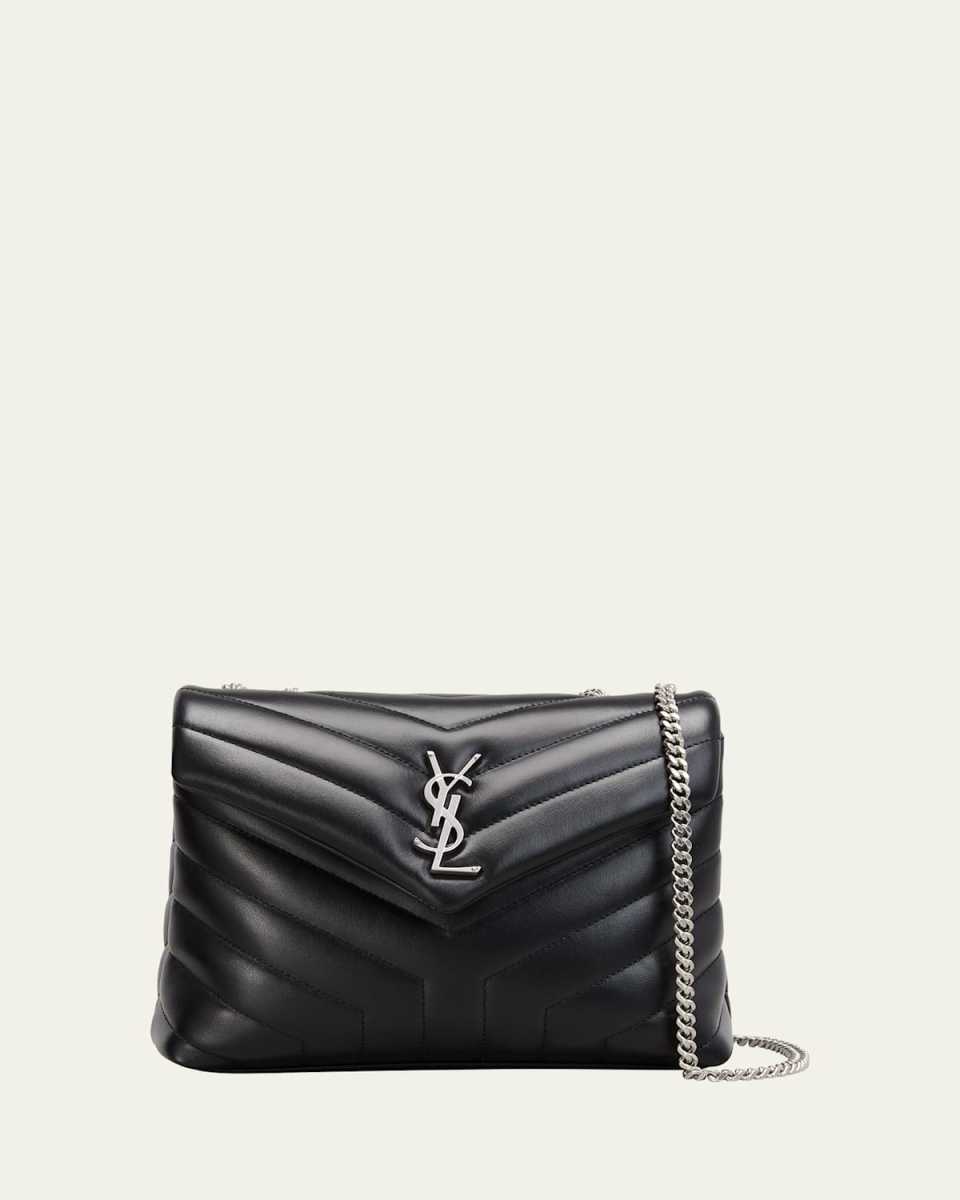 Loulou Small YSL Shoulder Bag in Quilted Leather