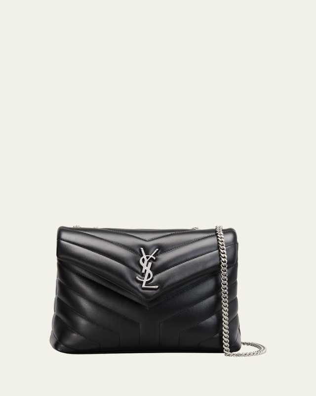 Loulou Small YSL Shoulder Bag in Quilted Leather