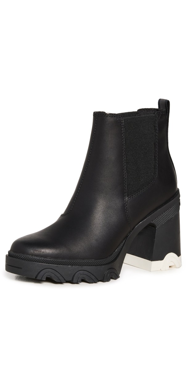 Sorel Brex Heeled Chelsea Booties Black/Black