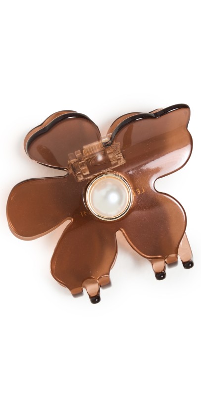 Lele Sadoughi Lily Claw Clip Rootbeer