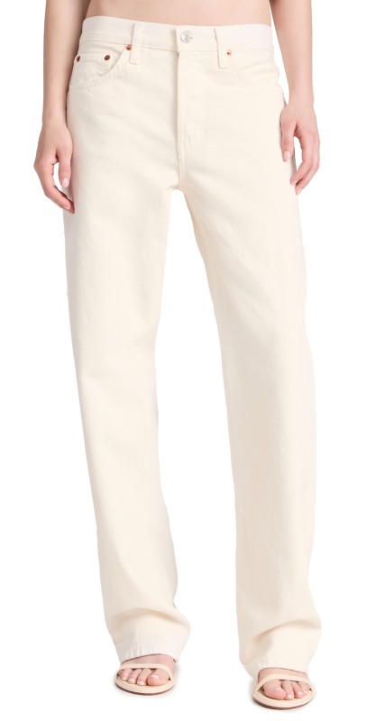 RE/DONE Loose Long Jeans Vintage White