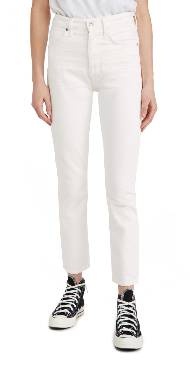 Citizens of Humanity Charlotte High Rise Straight Jeans Porcelain