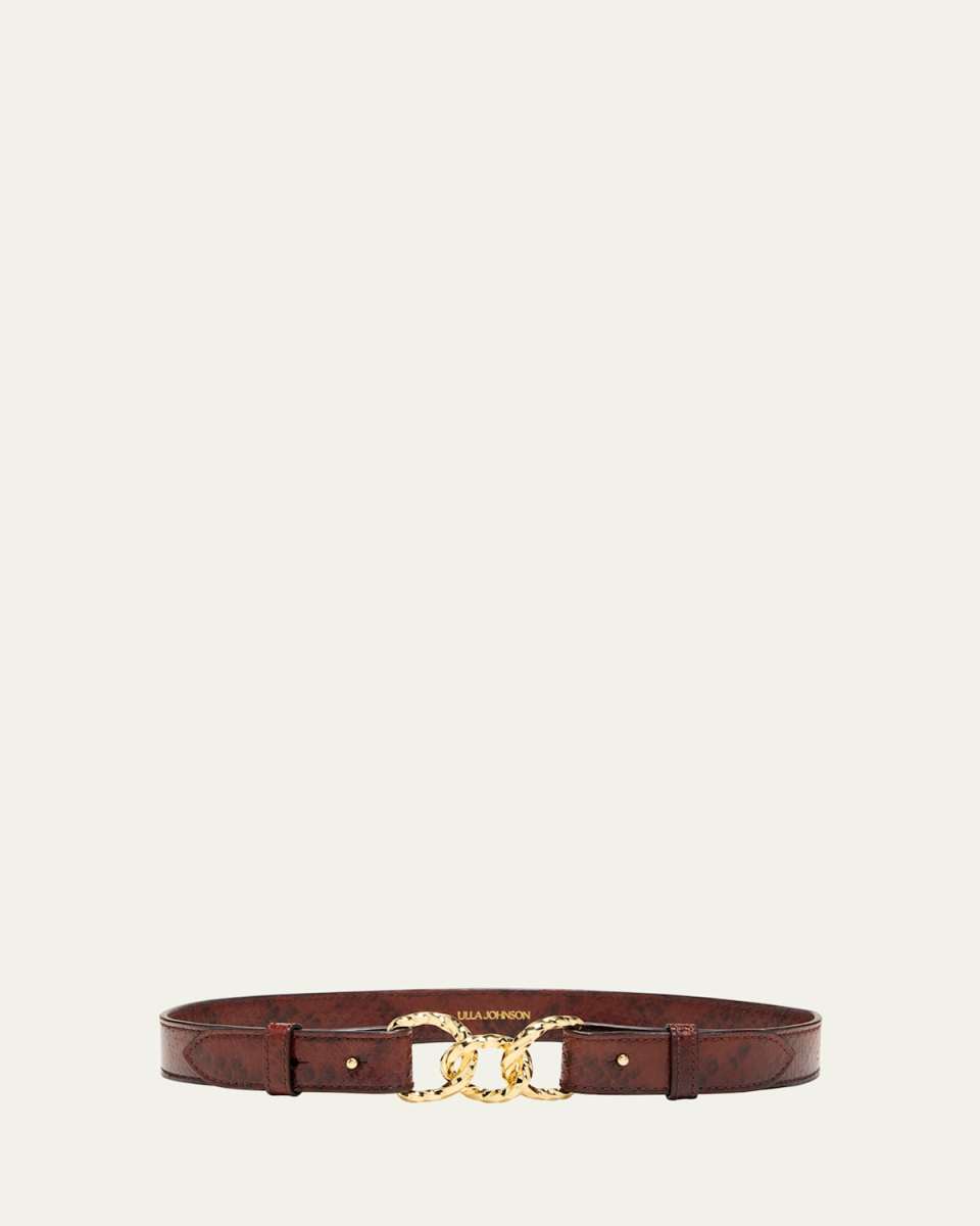 Esti Twisted Links Leather Belt