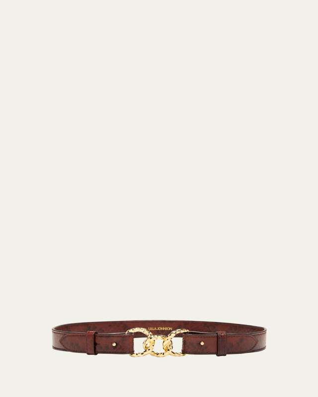 Esti Twisted Links Leather Belt