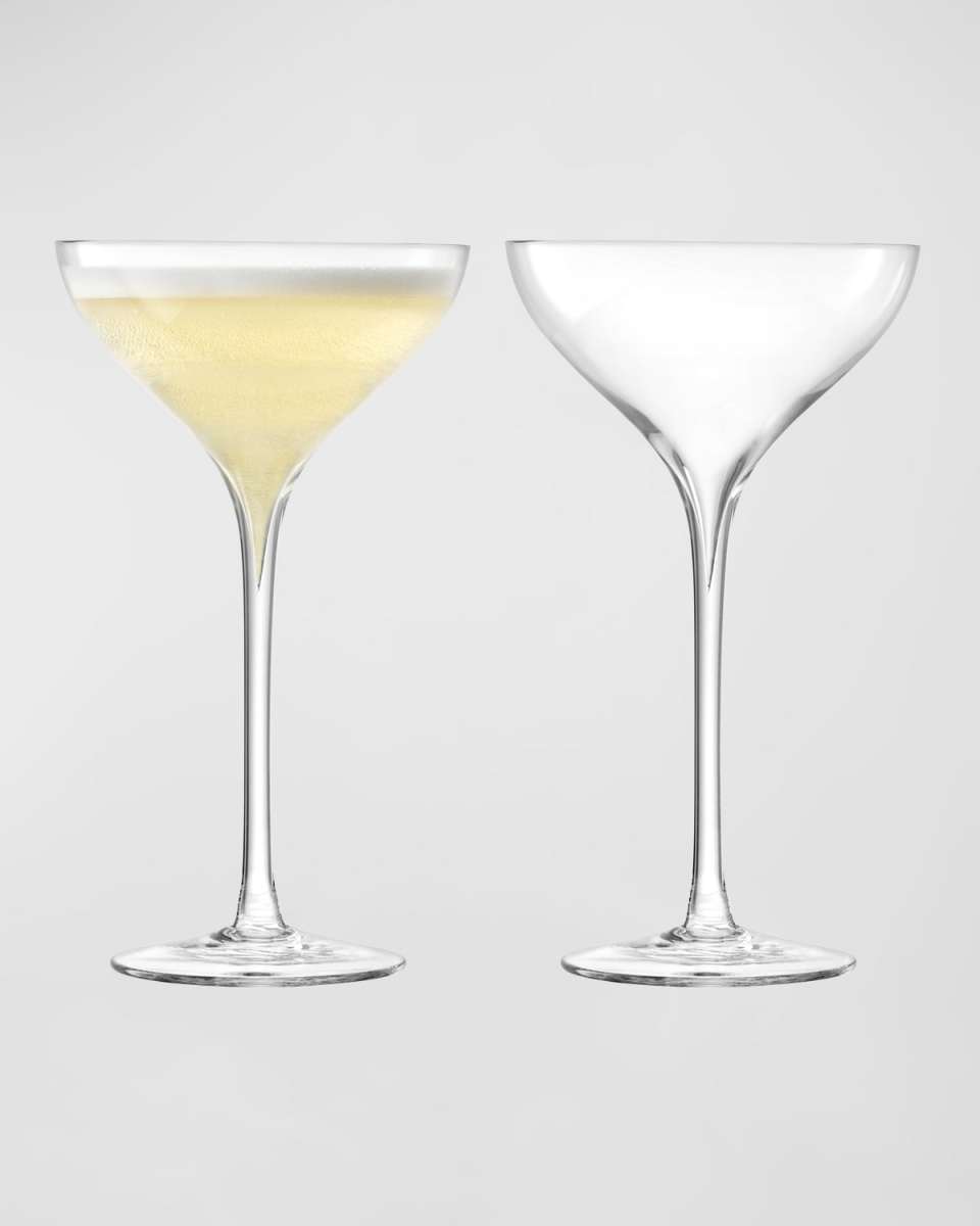 Savoy Champagne Saucers, Set of 2
