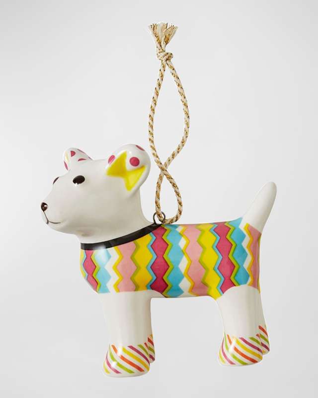Tiffany Pooch Patchwork Ornament