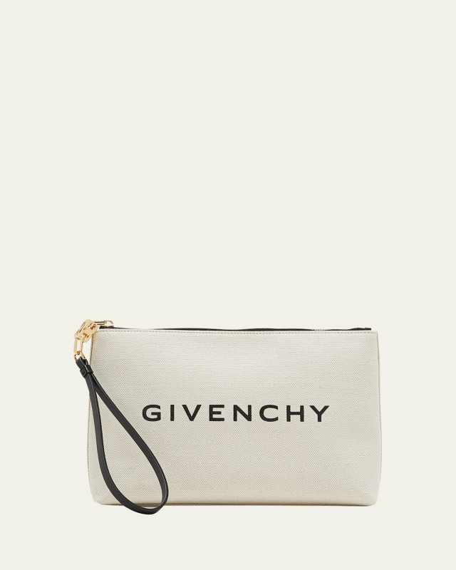 Large Pouch Wristlet in Canvas