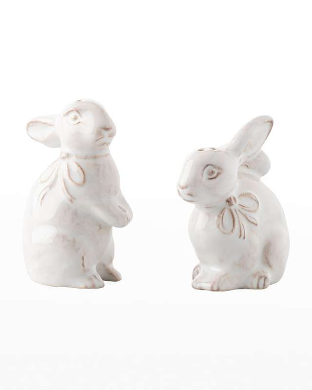 Clever Creatures Bunny Salt and Pepper Set/2pc