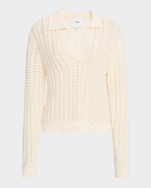 Bea Cable-Knit Wool Sweat