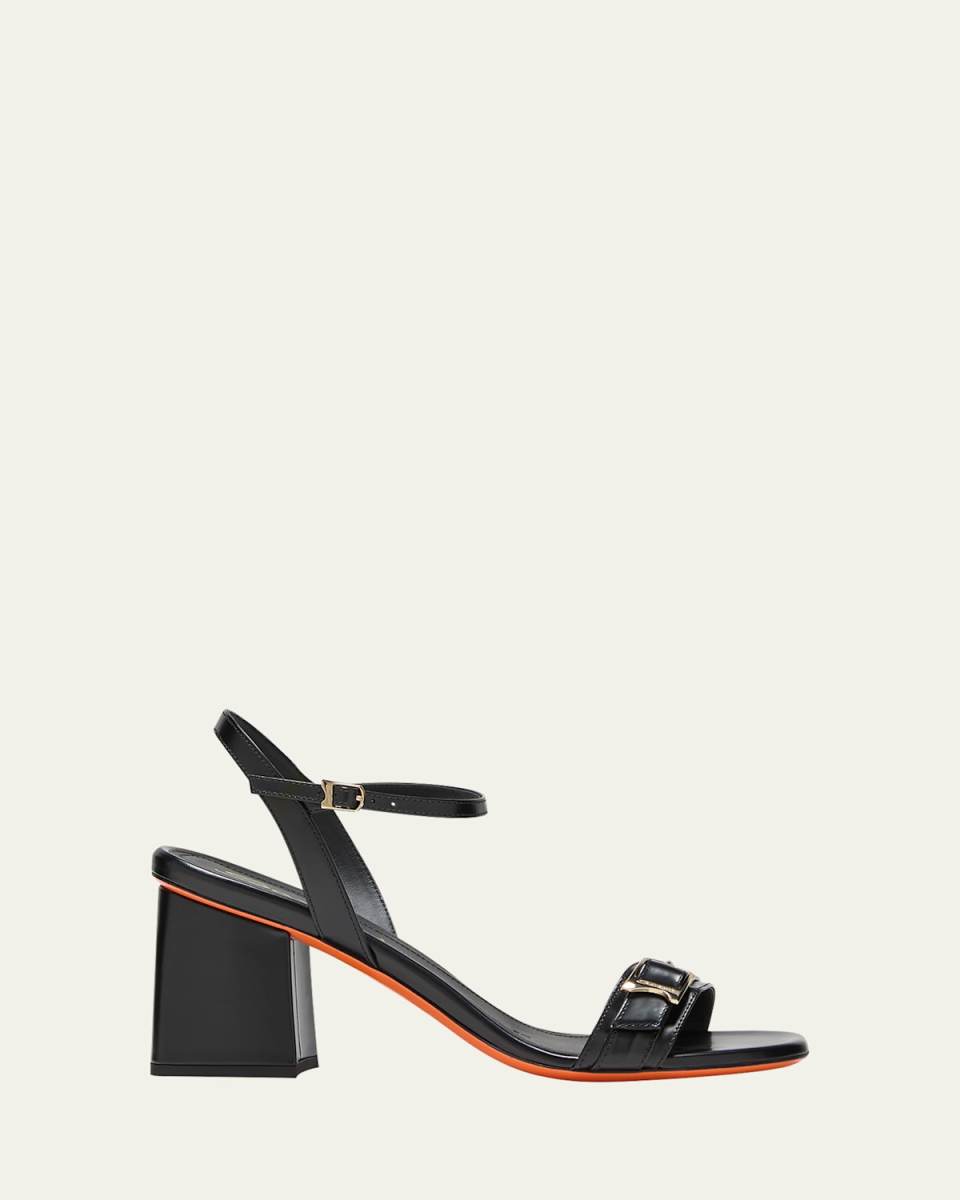 Calypso Leather Ankle-Strap Sandals