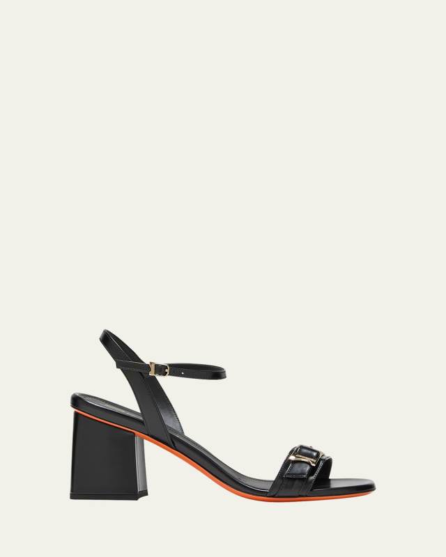 Calypso Leather Ankle-Strap Sandals