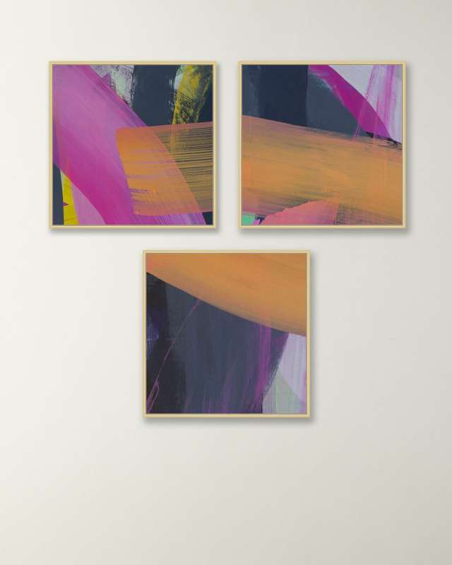 "Intersecting Planes" Giclee Art Canvases, Set of 3