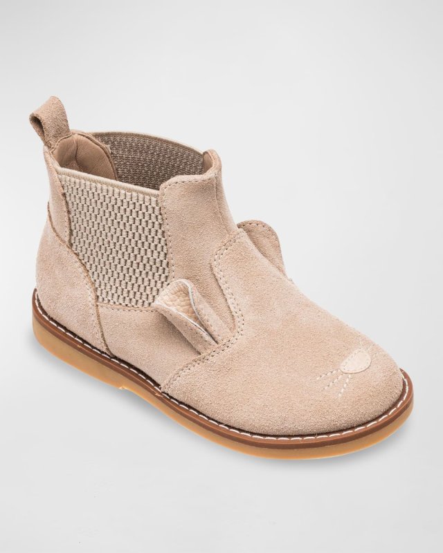 Kid's Teddy Bunny Ears Chelsea Boots, Baby/Toddler/Kids
