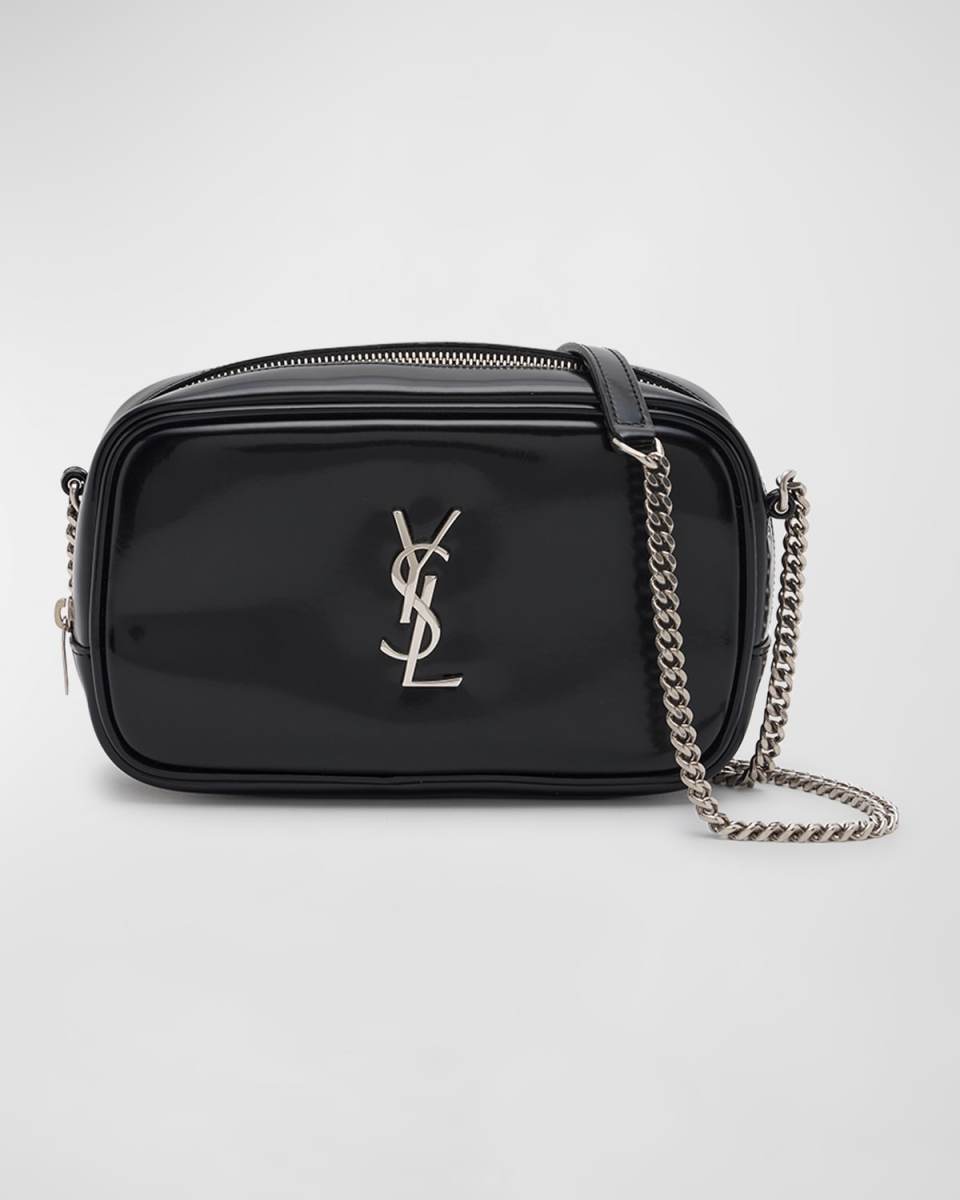 Lou Mini YSL Camera Bag in Spazzolato Leather