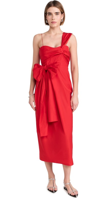 Cecilie Bahnsen Valentina Dress Poppy Red