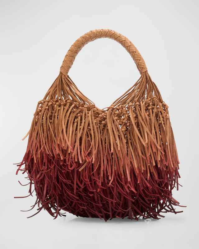 Valeria Small Fringe Hobo Bag