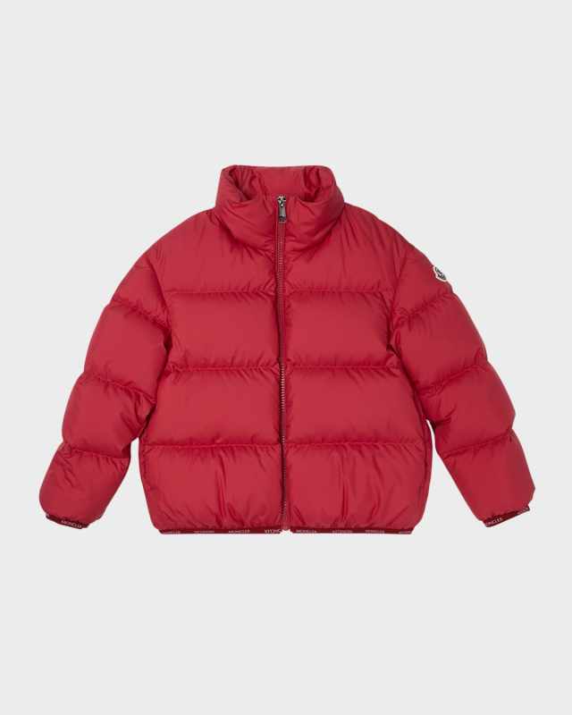 Girl's Abbadia Logo Tape Puffer Jacket, Size 8-14