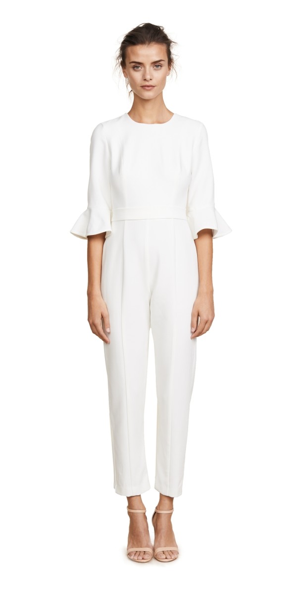 Black Halo Brooklyn Jumpsuit White